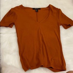 Burnt orange super soft forever 21 basic tee